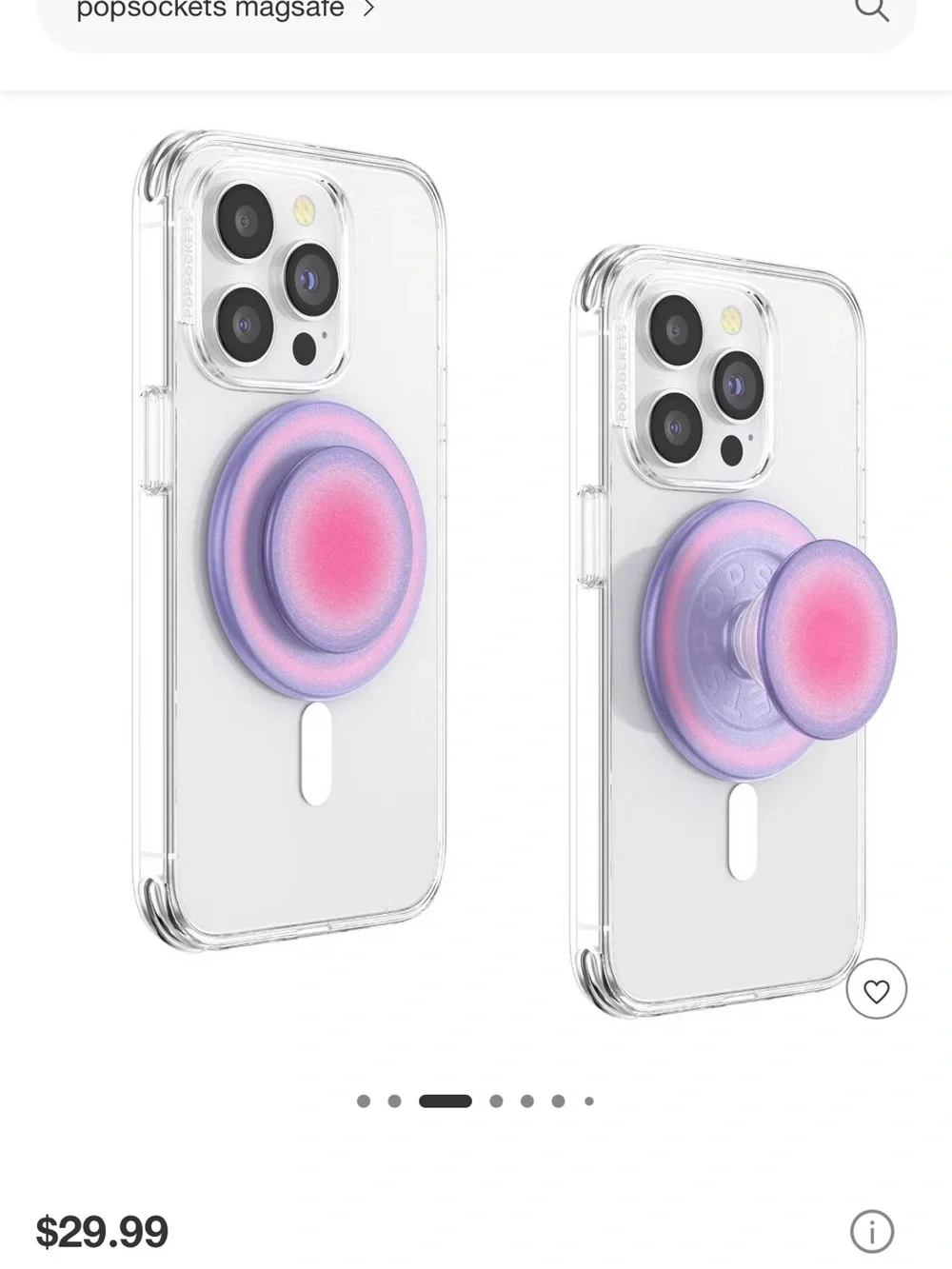 PopSocket Magnetic Phone Grip & Stand - Tortoiseshell Black and Brown